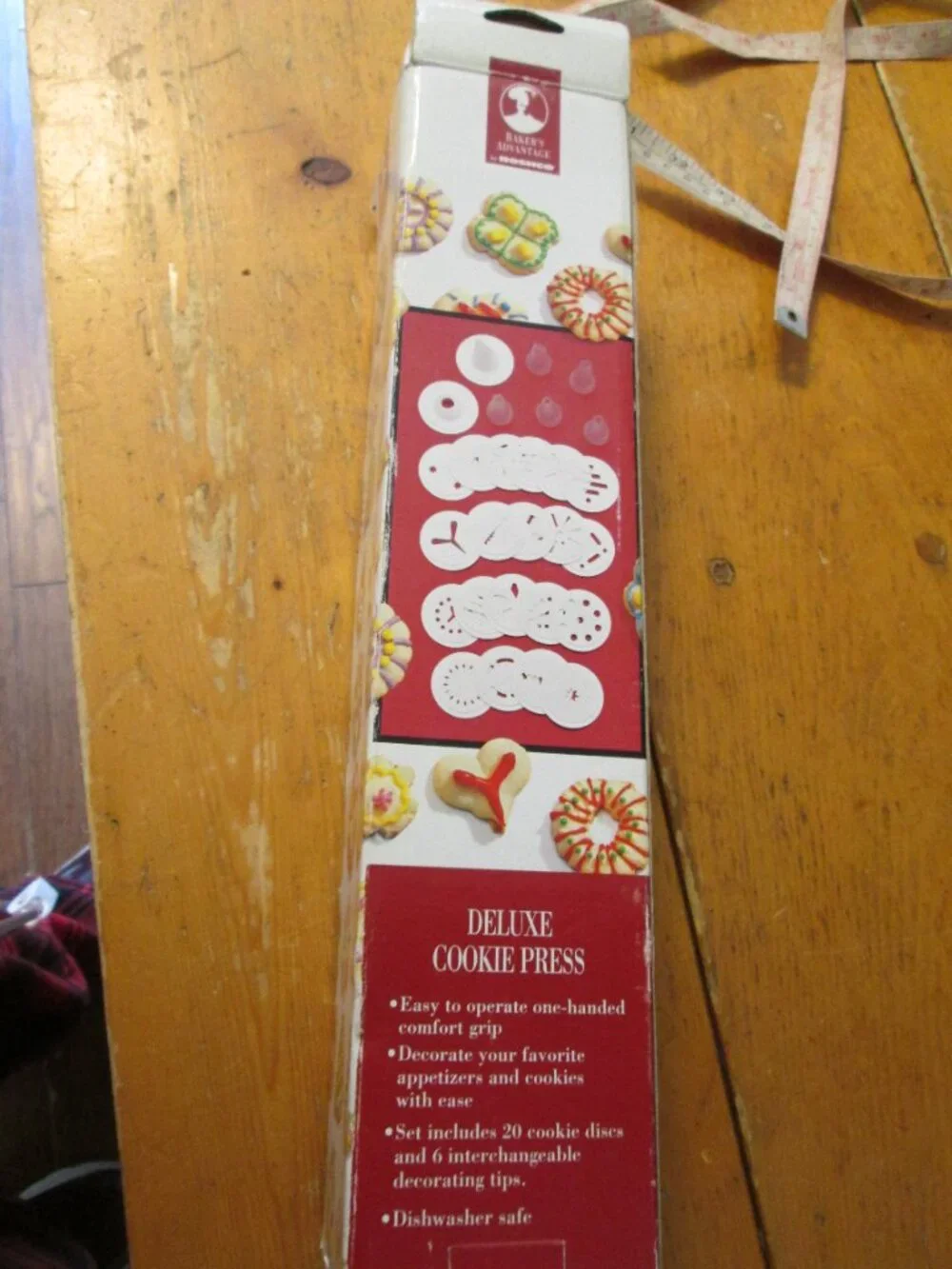 Roschco one hand 20 disc 6 tip cookie press new open box